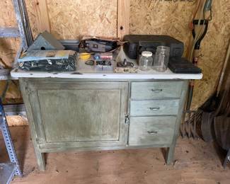 Half of Hoosier Cabinet