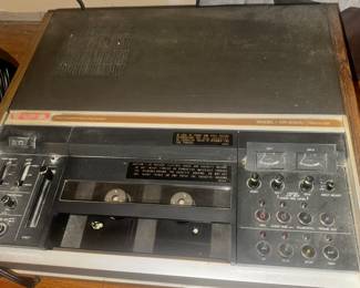 JVC model CR-6060U Recorder and a Plethora of Tapes