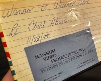 Woman to Woman Show re child abuse 1977