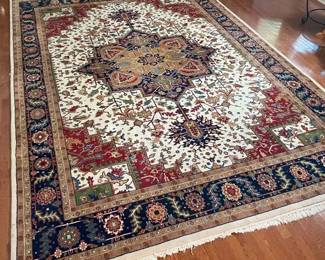 6280 HandKnotted Herez 10X14 Wool Carpet Indiamin