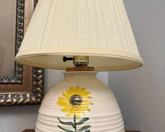 6280 Ceramic Sunflower Table Lampmin