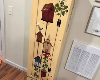 6280 Handpainted Birdhouse Storage Cabinetmin