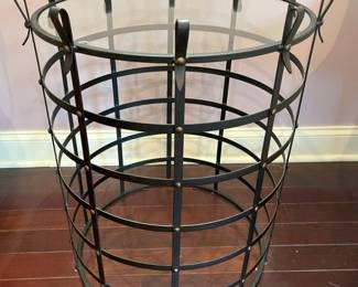 6280 Metal Cage Barrel Side Tablemin