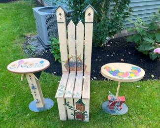 6280 Handpainted Patio Accent Furnituremin