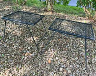 6280 Vintage Salterini Metal Mesh Side Tablesmin