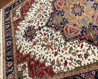 6280 HandKnotted Herez 10X14 Wool Carpet Detailmin