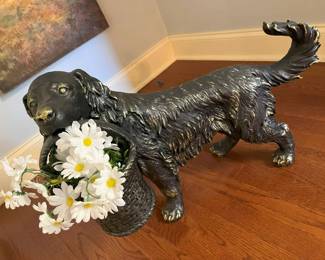 6280 Gerson Lifesize Magnesium Dog Planter Decormin