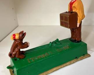 6280 Repro Vintage Cast Iron Monkey Bankmin