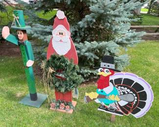 6280 Wooden Holiday Yard Decormin