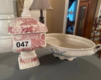 VINTAGE DISH AND CANDY DISH