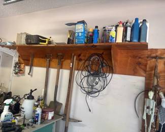TOOLS AND CONTENTS OF SHELF