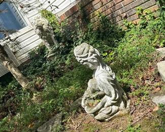 TWO CONCRETE FIGURES