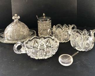 CW136Assorted Crystal  Cut Glass