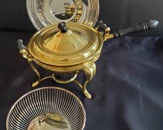 CW149Chafing Dish, Platter And Bowl 