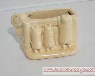 1 Piggy Planter and Hull Goblet Planter