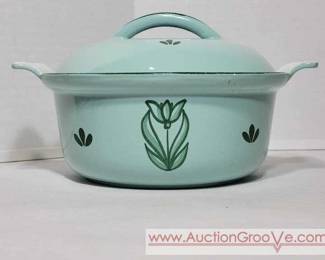 1 Cast Iron Enameled Dutch Oven made in Holand