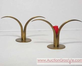 1 YstadMetall Swedish Brass Candle Stick Holders