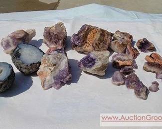 1 Note found with larger Specimens and to the left states,AMETHYST from Ontario