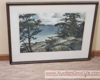 1 Original Water Color Painting. By Wallace E. Brodeur