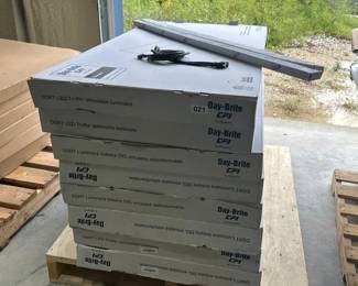 8 DAY BRITE LED LIGHT FIXTURES AND TWO BULBS