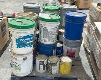 PALLET OF CLEANER CONCRETE SEALER , ETC