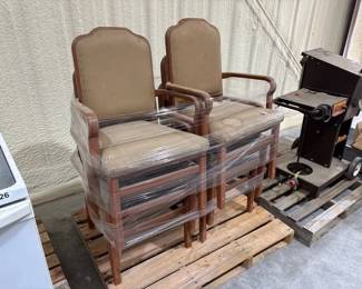 6 CUSHIONED CHAIRS