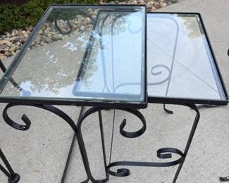 Patio nesting tables