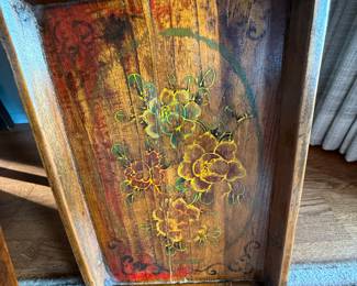 Old painted trays