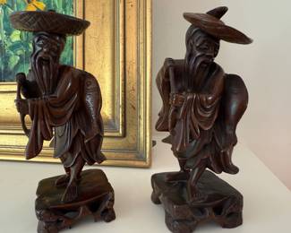 Asian carved figures