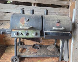 Burned out grill. Can no longer be used with propane but still works with charcoal.  