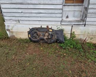 platform from a 42" mower, being used for parts