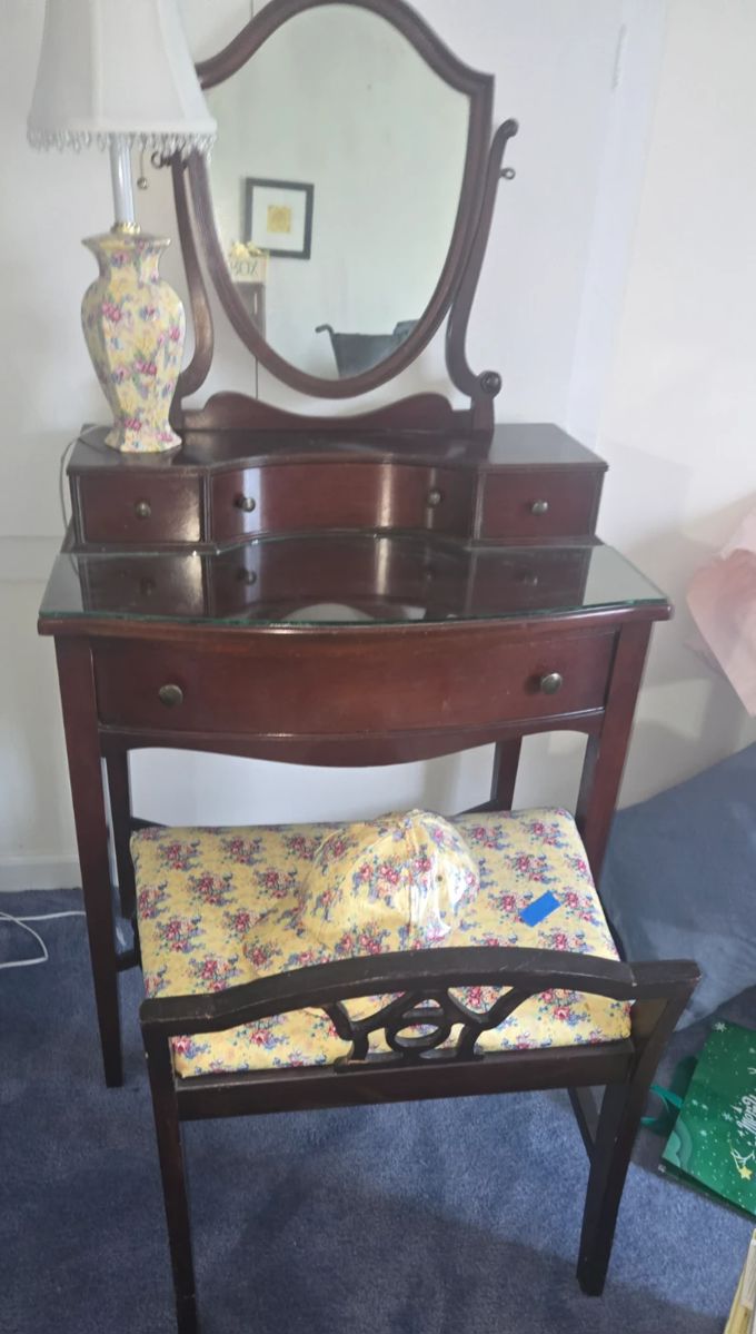 Beautiful vanity with bench