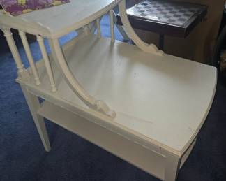 Painted step back end table