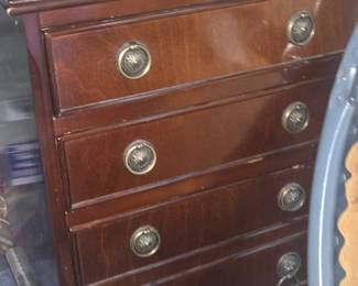 Small mahogany chest