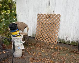 Wood lattace to add for trim or a garden accent.