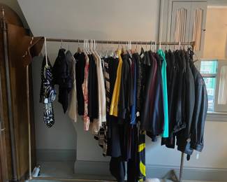 clothes near window
