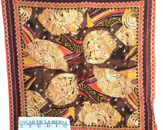 Oscar de la Renta silk scarf