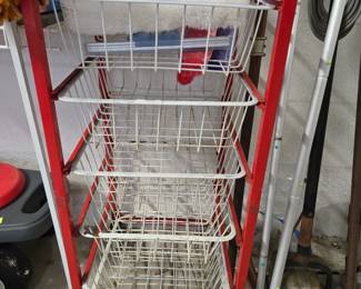 Metal Wire Basket Trolley