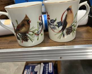 Lenox Bird Coffee Cups