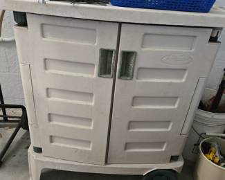Patio/Garden Storage Cabinet on Wheels