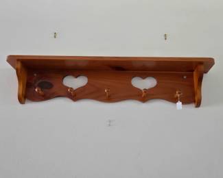 Vtg Coat Hanger/Shelf
