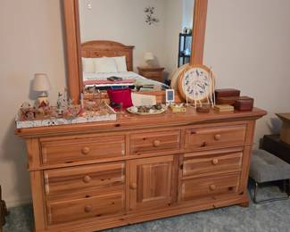 Pine Dresser & Mirror