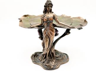 Summit Collection “Woman with Water Lilies” Bronze Statue