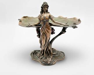 Summit Collection “Woman with Water Lilies” Bronze Statue