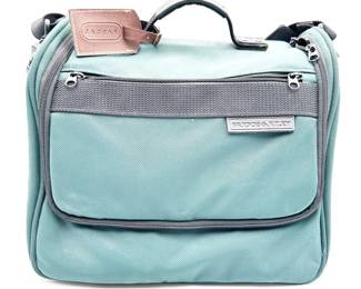 Briggs & Riley Nylon Messenger Bag with Jaguar Luggage Tag