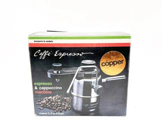 New-In-Box Benjamin & Medwin Caffe Espresso Machine