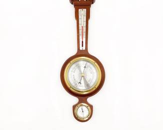 Taylor Mahogany Banjo Barometer Weather Station