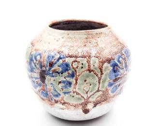 Signed Studio Pottery Floral Vase
