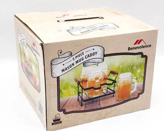 Benevolence 5-Piece Mason Mug Caddy