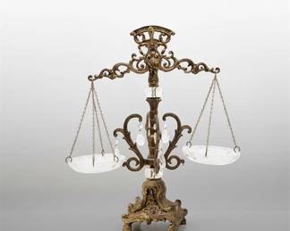 Vintage Ornate Decorative Scales of Justice